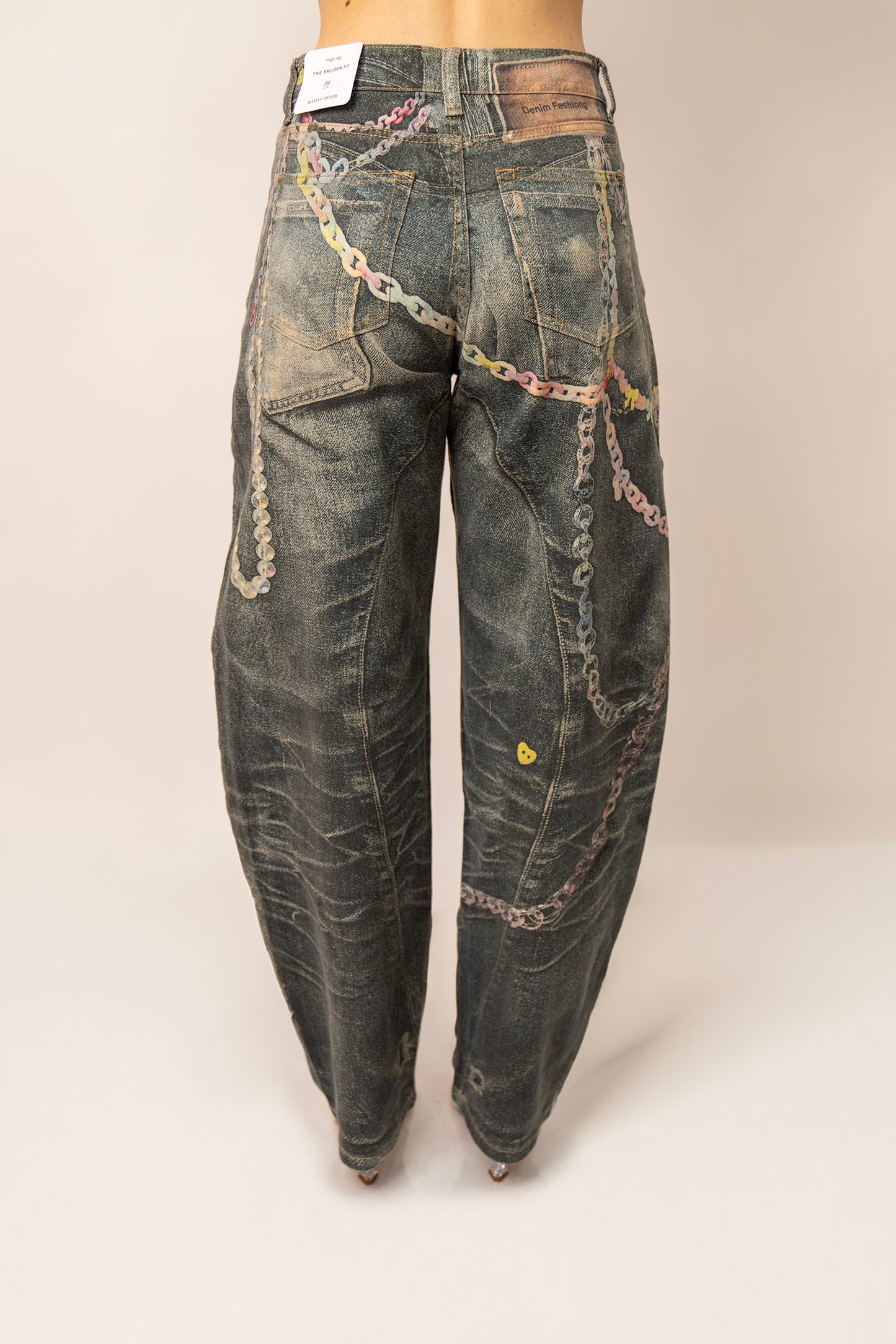 JEANS STAMPA CHARMS