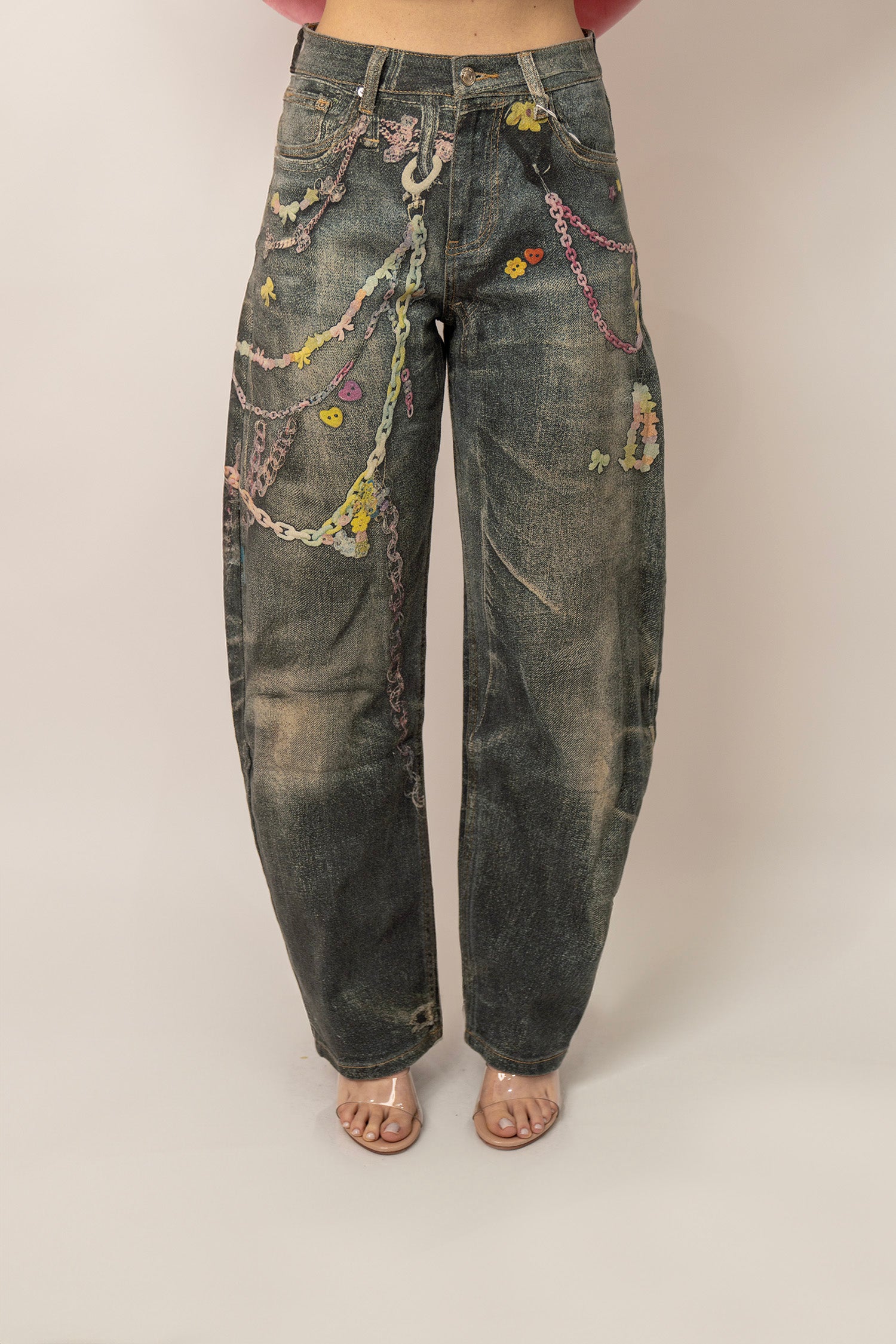 JEANS STAMPA CHARMS