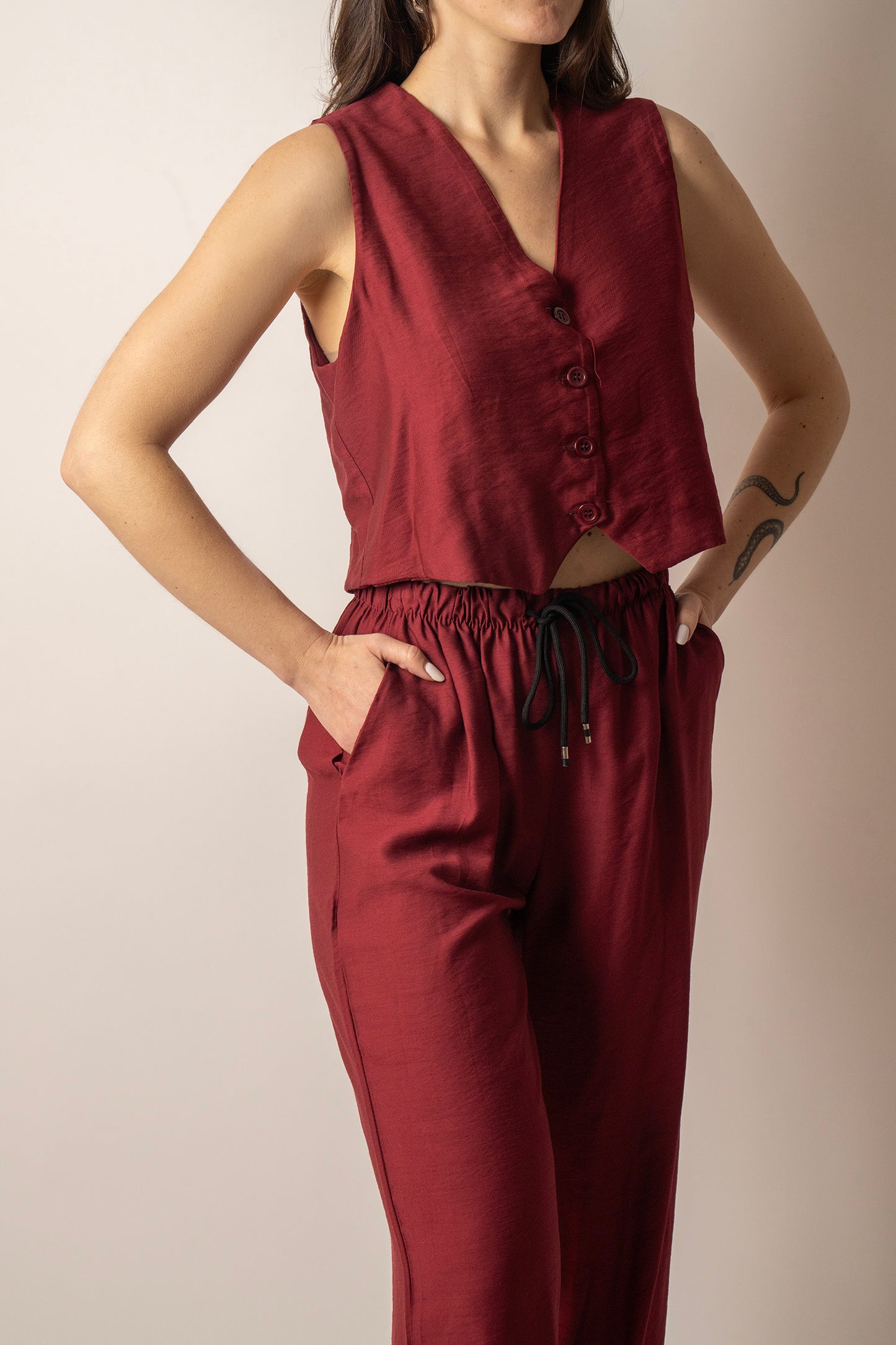 COORD-SET GILET E PANTALONE