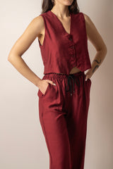 COORD-SET GILET E PANTALONE