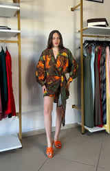 KIMONO DRESS SEA